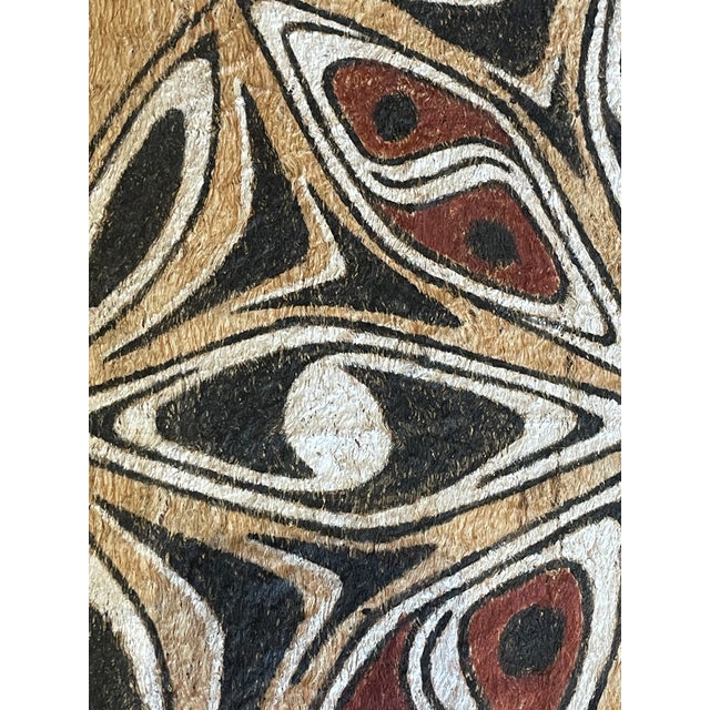 Mid Century Tribal Tapa Cloth Papua New Guinea For Sale - Image 4 of 8