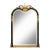 1960's Curved Italian Beveled Mirror For Sale