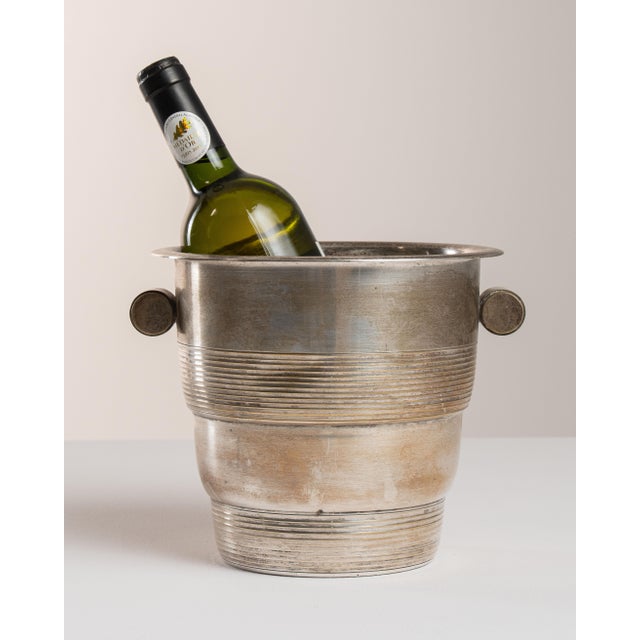 Mid 20th Century France Art Deco Silver Ice Bucket For Sale - Image 14 of 14