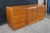 American of Martinsville 1960s American of Martinsville Art Deco Lowboy Burled Triple Dresser & Mirror MCM For Sale - Image 4 of 16