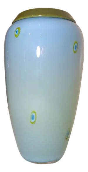 Tall Large Hand Blown "Lost Angel" 01 Joel O'Dorisio Studio Art Glass Ombre Vase
