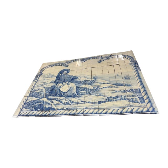 Hand-Painted Azulejos Tiles with Henry the Navigator by Jorge Gardoso for Ceramica Constantia, Portugal, 1996, Set of 280 For Sale - Image 12 of 13