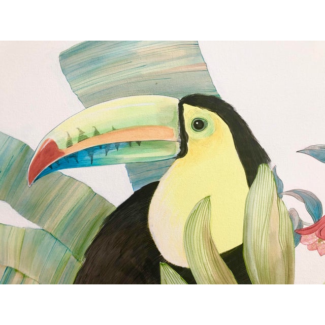Who doesn't LOVE a colorful toucan?! This big guy is full of character and details!!! His majestic perch on a large branch...