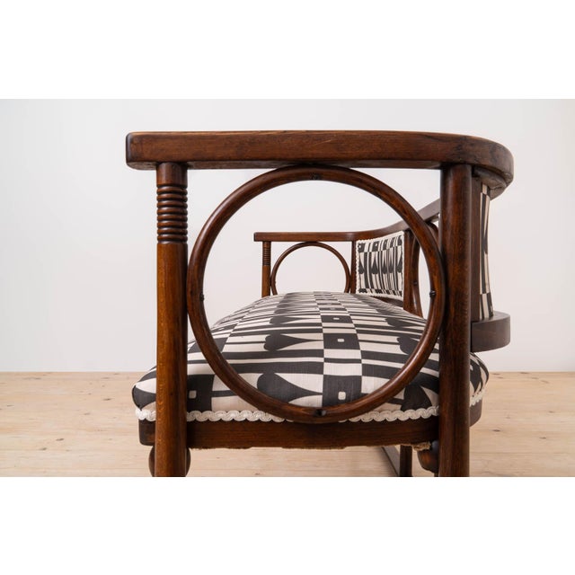 Antique Vienna Secession Bentwood Bench by Josef Hoffmann, 1910 For Sale - Image 6 of 10