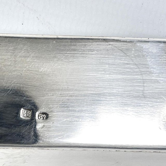 Art Deco Silver-Plated Drawer Tray by B.B, 1930s For Sale - Image 6 of 7