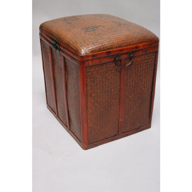 Square Basket from China. Circa 1920s.