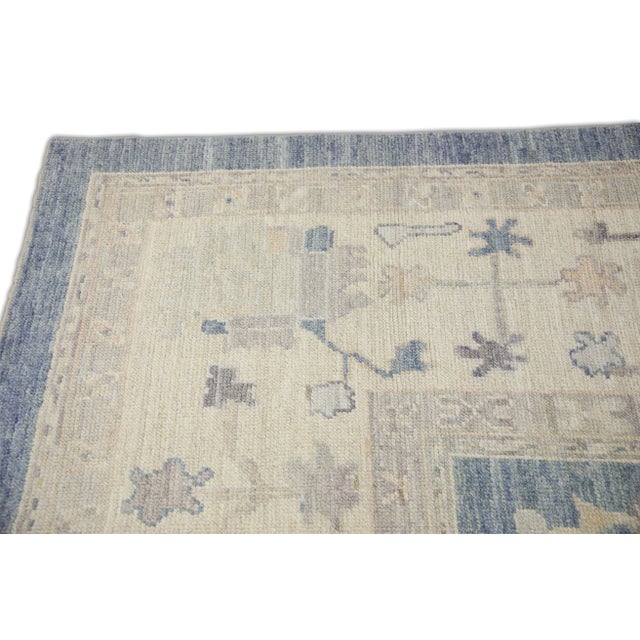 Modern Turkish Oushak Rug 10'4" x 14'3" For Sale - Image 4 of 7