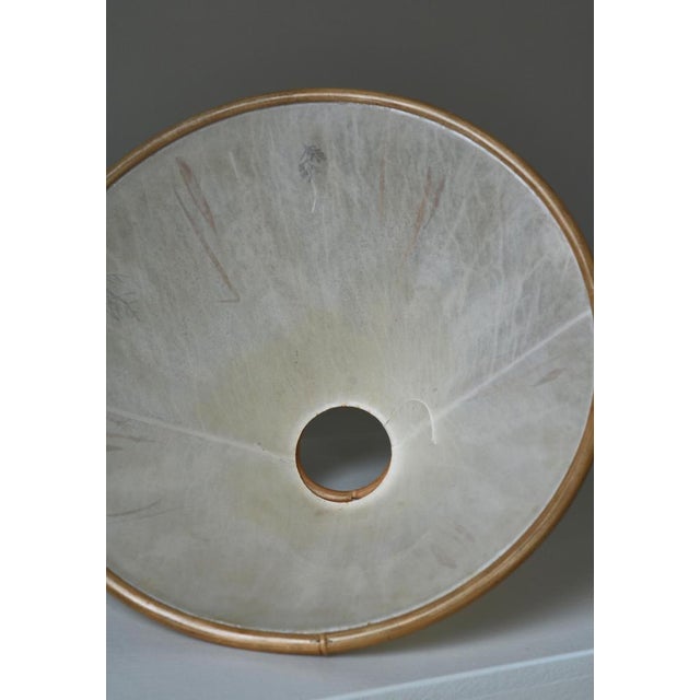 Scandinavian Wabi-Sabi Bamboo Table Lamp Shade with Pressed Plants, 1950s For Sale - Image 16 of 18