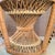 Vintage Japanese Hand-Woven Bamboo Peacock Chair Stand - Wabi Sabi Rattan Display Riser For Sale In Los Angeles - Image 6 of 10