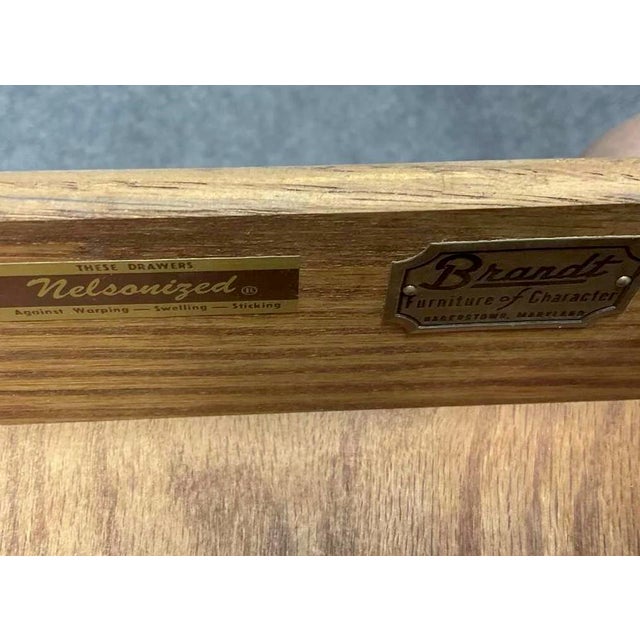 Wood Brandt Secretary Desk With Hutch Solid Wood Traditional Style For Sale - Image 7 of 7