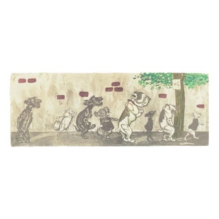 Boris O Klein, Dirty Dogs of Paris, 1940s, Offset Print, 1940s For Sale