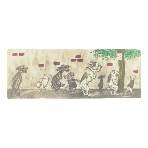 Boris O Klein, Dirty Dogs of Paris, 1940s, Offset Print, 1940s For Sale