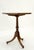 John Widdicomb Fine Octagonal Shape Banded Burl Wood Tripod Base Occasional Table Stand For Sale - Image 4 of 12