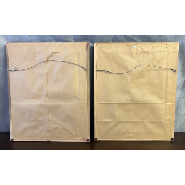 Pair of Vintage Signed Framed Etchings of Chartres Cathedral, Mid-Century For Sale - Image 15 of 15