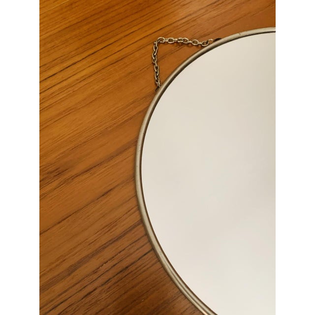 Mid-Century French Round Barbers Mirror, 1950s For Sale - Image 9 of 18