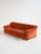 Vintage Rust-Colored Velvet Sofa with Metal Details, 1970s For Sale - Image 4 of 11