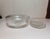 Beautiful vintage 3-piece clear glass tableware set featuring the classic "Queen Mary" pattern produced by Anchor Hocking...
