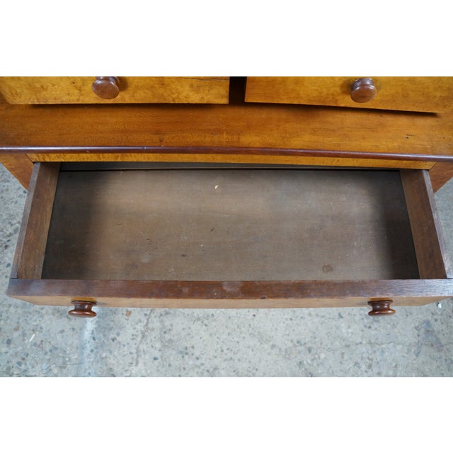 Antique Victorian Plum Pudding Mahogany Washstand Vanity W Mirror 62" For Sale - Image 10 of 18