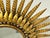 Large Spanish Sunburst Flush Mount in Gilt Metal 1950 For Sale - Image 3 of 6