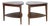 Pair of Walnut-Finish Two-Tier Triangular End Tables, Mid-Century Modern Style For Sale