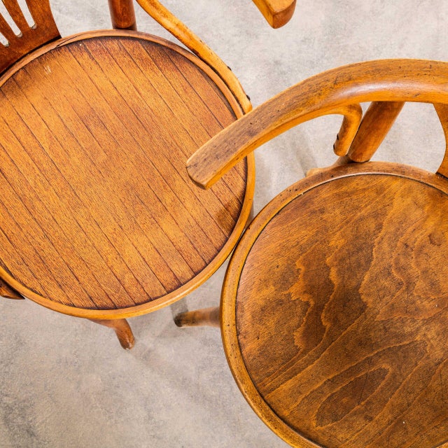 Vintage Bentwood Debrecen Blonde Dining Chairs, 1950s, Set of 2 For Sale - Image 4 of 11