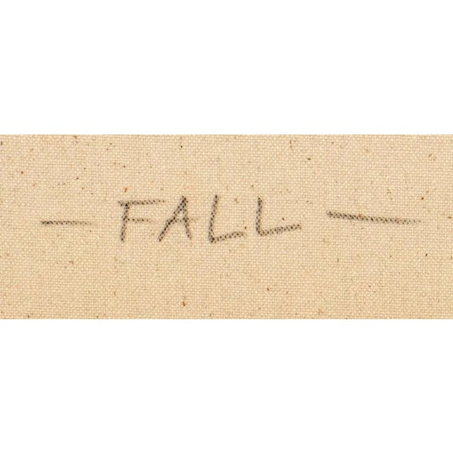 Elfi Schuselka "Fall" Abstract Oil on Canvas For Sale - Image 12 of 12