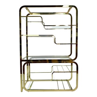 1960s Milo Baughman Style Expandable Étagère by the Design Institute of America For Sale