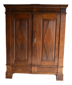 Antique German Oak Cabinet