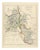 Antique Hobson Fox Hunting Map of Oxfordshire by Heythrop Hunt, 1870 For Sale