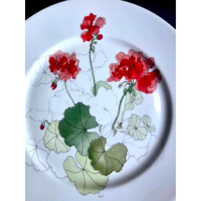 1980s Vintage Geranium by Block Spal Plates and Bowls, 10 Pieces For Sale - Image 5 of 12