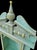 ​Vintage Repurposed Architectural Clock Case Pale Seafoam Blue Curiosity Trinket Cabinet Wall Shelf For Sale - Image 11 of 12