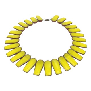 Brondsted Denmark Art Pottery Ceramic Collar Necklace, 1960's For Sale