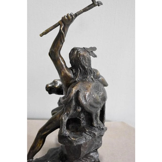 Bronze of a Warrior, 1970s For Sale - Image 3 of 11