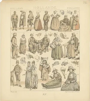 Racinet, Holland Outfits, 1880, Paper