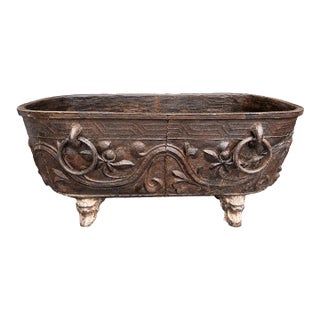 19th Century Chinese Cast Iron Bath Tub or Substantial Jardinière #2 For Sale