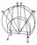 1950s Atomic Magazine Rack in Steel + Wood For Sale