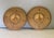 8" Burned & Carved Wood Decorative Plates - A Pair For Sale - Image 10 of 10