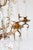 Vintage French Chandelier in Brass with Bronze and Crystals, 1930s For Sale - Image 3 of 11