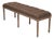 Louis Tufted Bench - Eggplant Linen For Sale