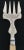 English British Antique Silver Twig Pattern Bread Fork For Sale - Image 3 of 9