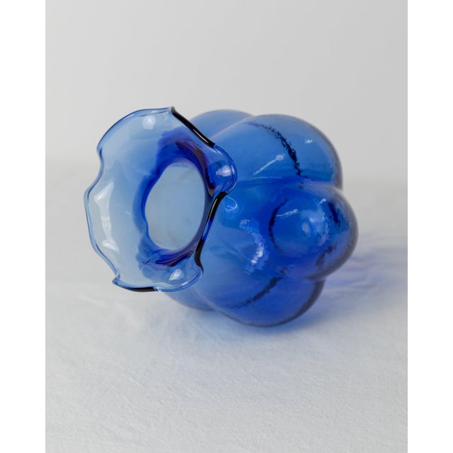 Glass Vintage Uranium Glass Vase from Hazel Atlas, Italy, 1930s For Sale - Image 7 of 11