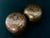 Traditional Vintage Burmese Lacquerware Nesting Cups Bowls Pair Weathered Red Patina 4" For Sale - Image 3 of 6