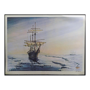 Pete Peterson Freezing in Hand Signed Limited Ed. Fine Art Print
