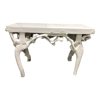 Custom Wood Console Table For Sale