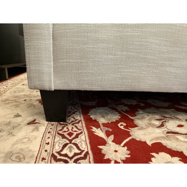 Linen Moss Studios Slope Arm Sofa For Sale - Image 8 of 12