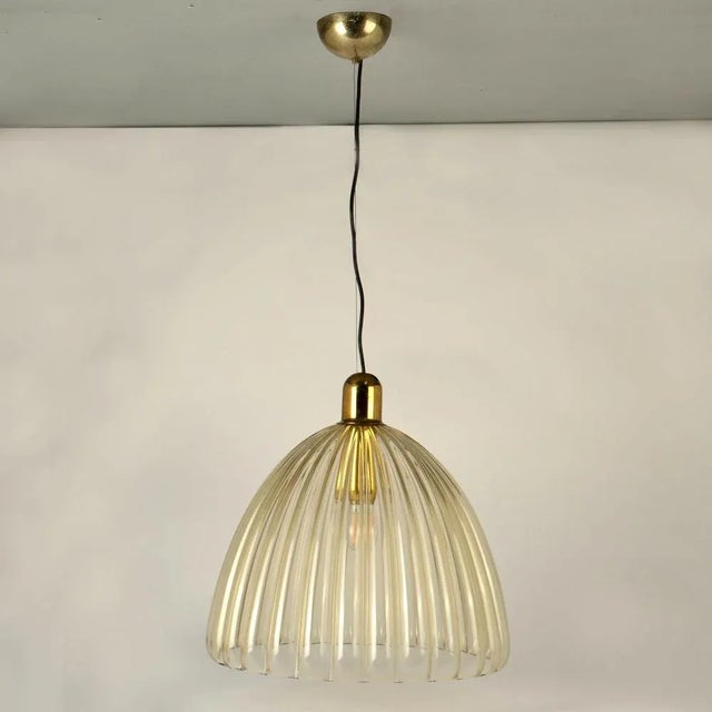 1950s Large Bell-Shaped Murano Glass Pendant by Renato Toso, 1950s For Sale - Image 5 of 17