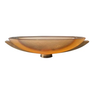 George Bucquet Cast Glass 'Oval 9' Vessel For Sale