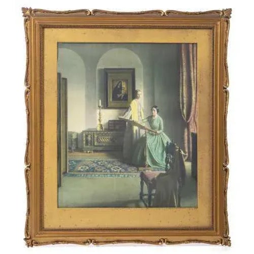 19th century European, on paper. Framed. Dimensions: 53 x 45 cm.