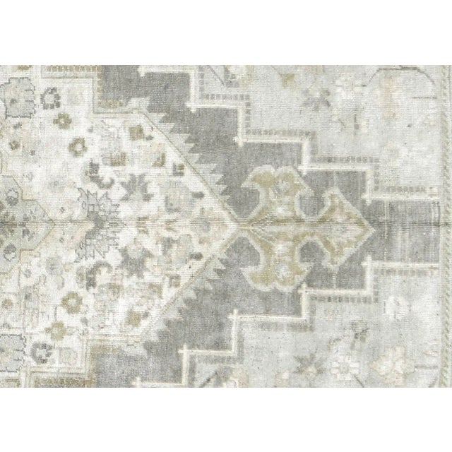 1960s Turkish Oushak Rug. Handwoven with wool on wool foundation in the Oushak region of Western Turkey. The Anatolian...