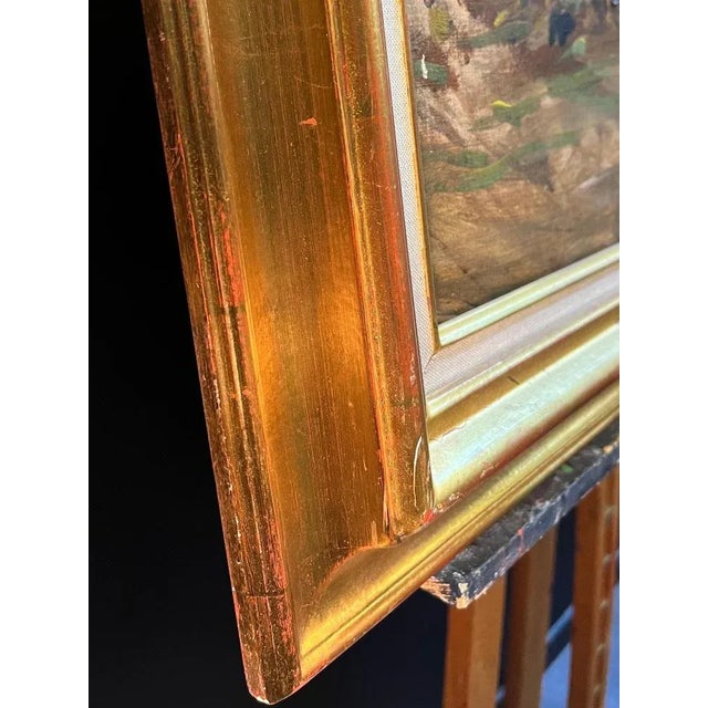 Unknown Artist, The Farm, Oil on Canvas For Sale - Image 10 of 13